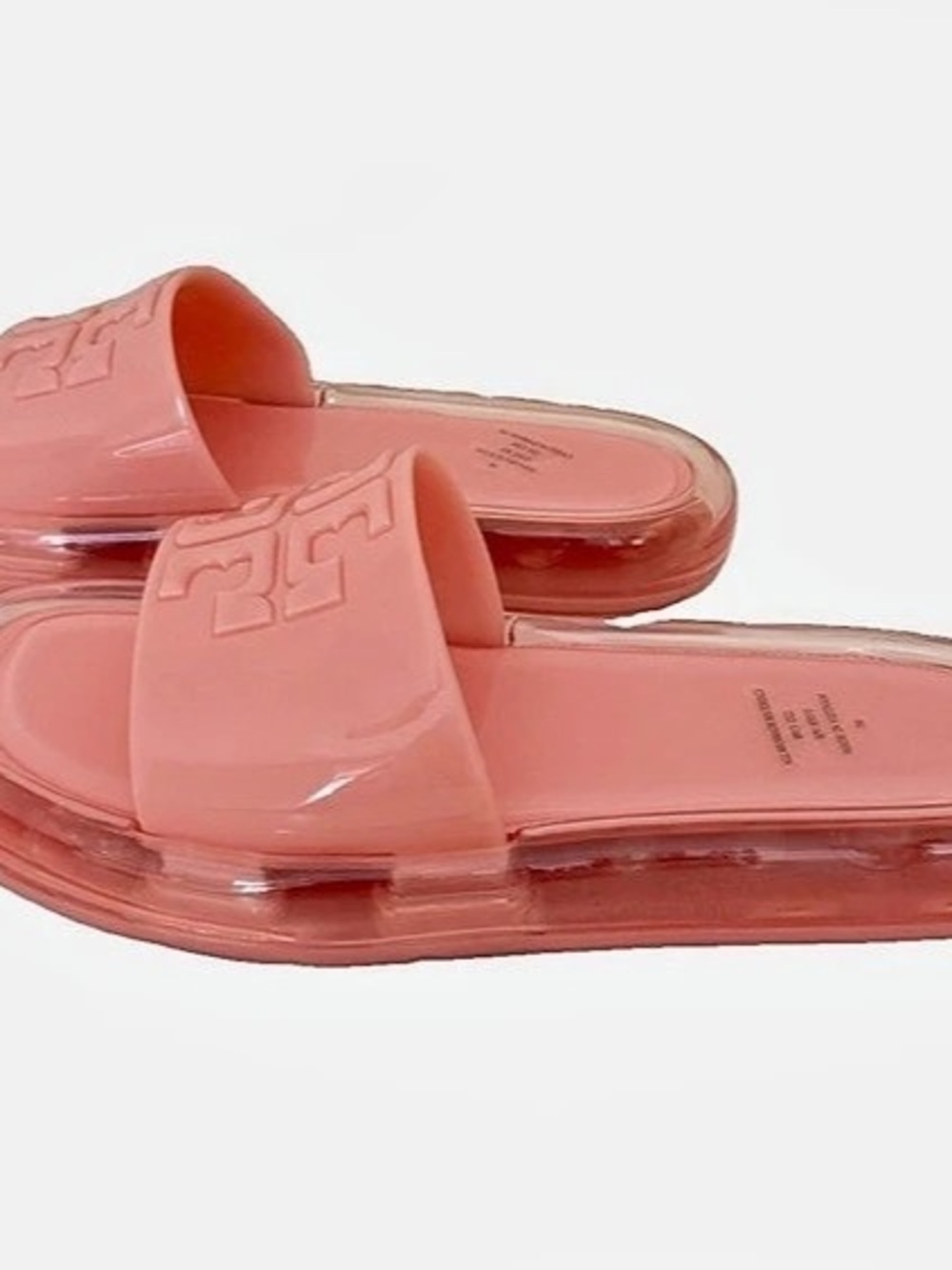 Tory Burch Bubble Jelly Slide Sandals Pink US 9